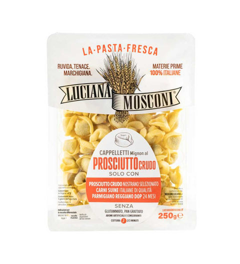 Mosconi Cappelletti Mignon mit Rohschinken