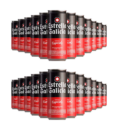 Estrella Galicia Bier 24 x 0.33l – inkl. 0,25 € Einwegpfand pro Dose