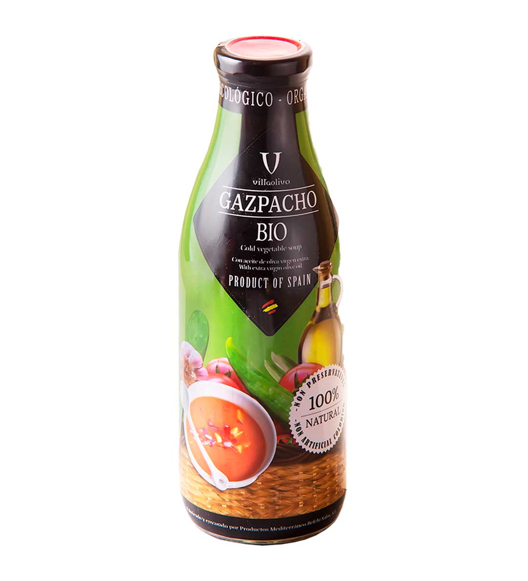 Gazpacho BIO: Traditionelle kalte Suppe aus biologischem Anbau – Mitte Meer Onlineshop