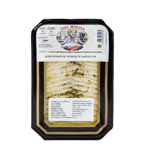 Luis Molina - Gewürzte Sardellenfilets 185g