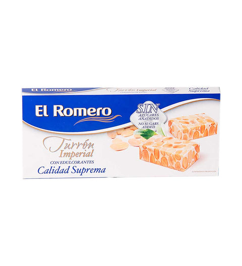 El Romero Harte Mandelhonigtafel ohne Zucker - Turrón duro