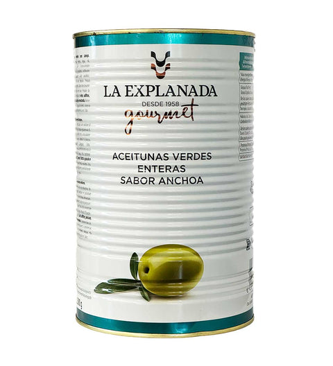 La Explanada - Oliven grün Sardellengeschmack m. K. 2.1kg (Abtropfgewicht)
