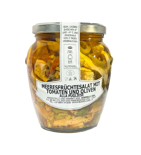Borrelli Meeresfrüchtesalat mit Tomaten und Oliven
