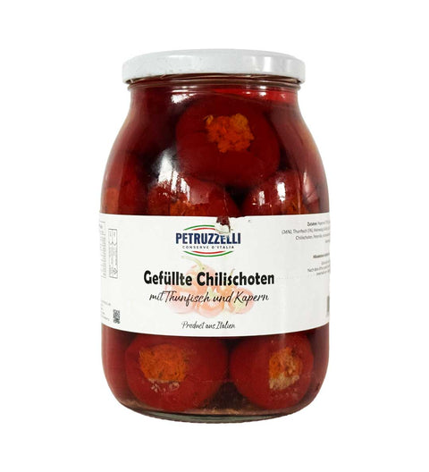 Petruzzelli Paprika gefüllt mit Thunfisch & Kapern 950g