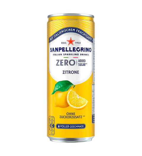 San Pellegrino Zitronenlimonade ohne Zuckerzusatz 0.33l – inkl. 0,25 € Einwegpfand