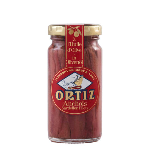 Ortiz - Sardellen in Olivenöl im Glas 95g