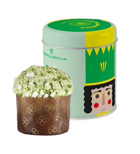 Sicilia Mini Panettone mit Pistazien 100g Tin Box