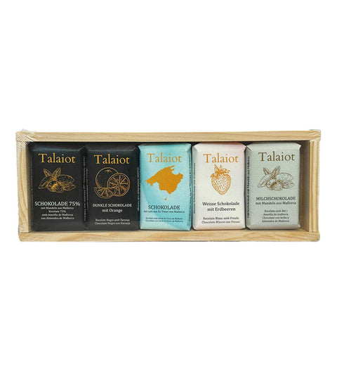 Talaiot Schokobox Mix 5 verschiedene Sorten aus Mallorca