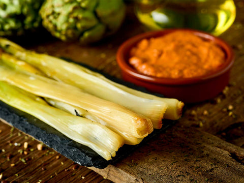 Calçots aus dem Ofen (für 4 Personen)