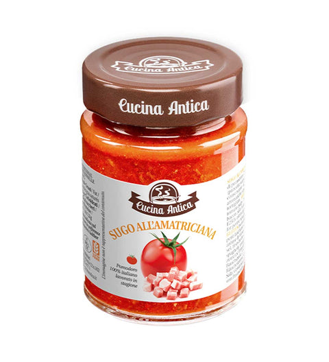 Cucina Antica Amatricianasoße mit geräuchertem Speck
