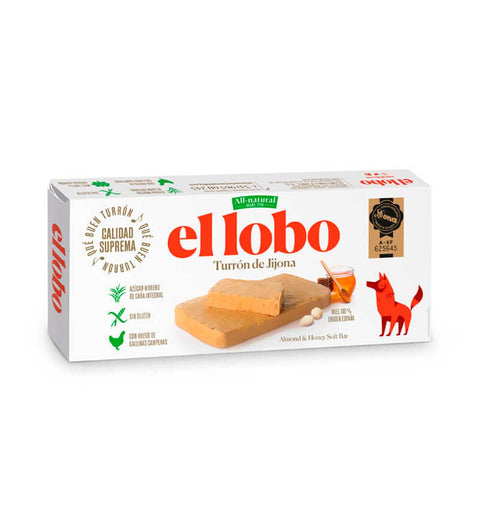 El Lobo weiches Mandelnougat - Turron de Jijona