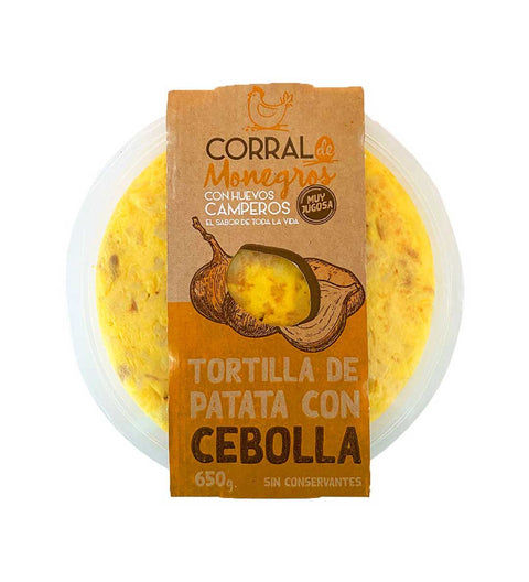 Frische Tortilla - Kartoffel-Omelett aus Freilandeiern mit Zwiebeln