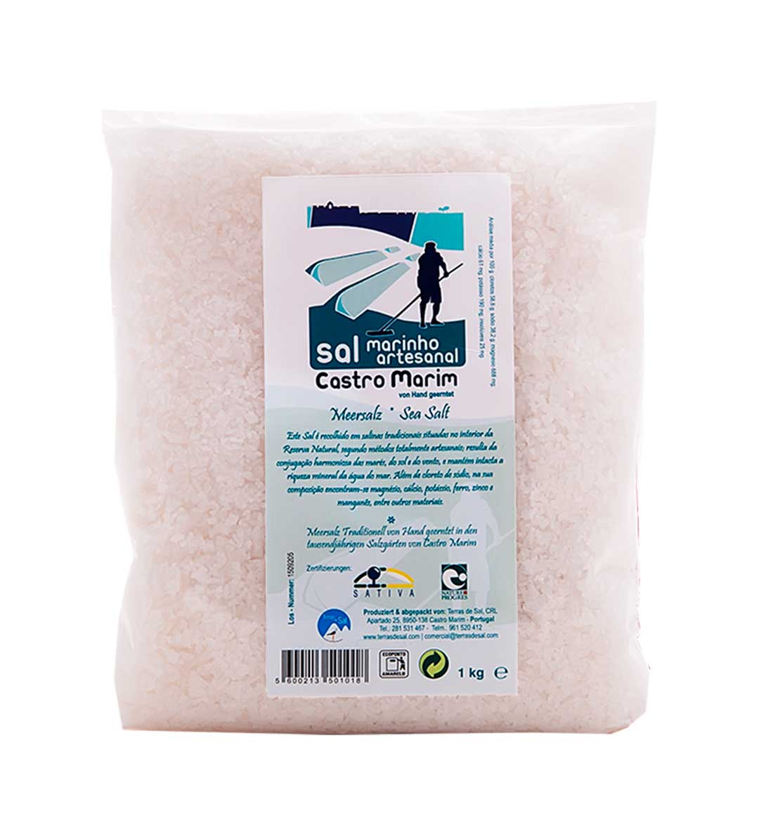 Grobes Meersalz Castro Marim 1Kg aus Portugal – Mitte Meer Onlineshop