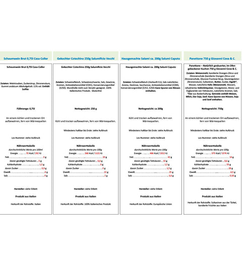 Italienisches Geschenkset - Affresco di Natale (7 Artikel)