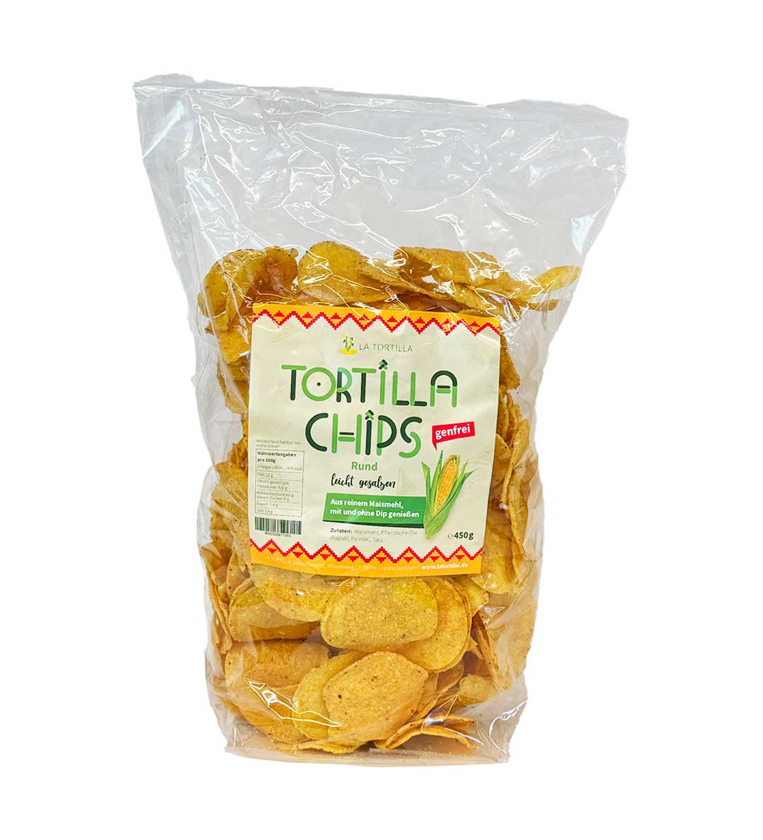 La Tortilla Chips Rund – Leicht gesalzen 450g – Mitte Meer Onlineshop