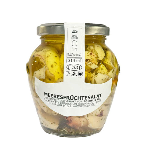 Meeresfrüchtesalat in Öl