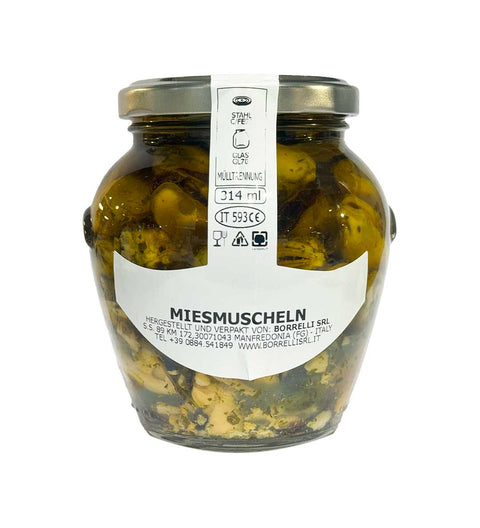 Miesmuscheln in Öl