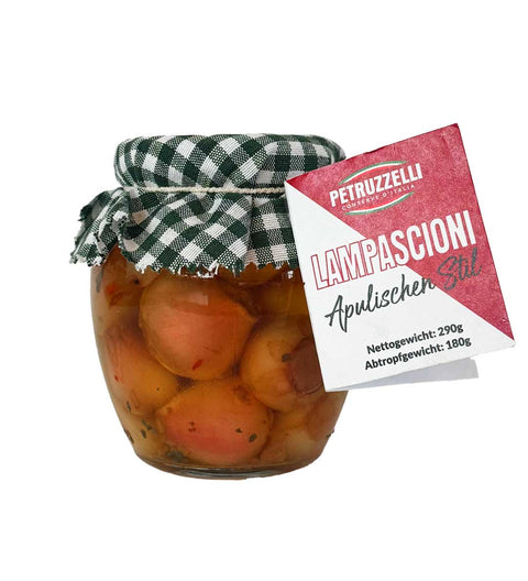 Petruzzelli Wilde Zwiebeln in Sonnenblumenöl und Weinessig