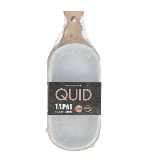 Quid Tapas Servierbrett mit 1 Keramikschale