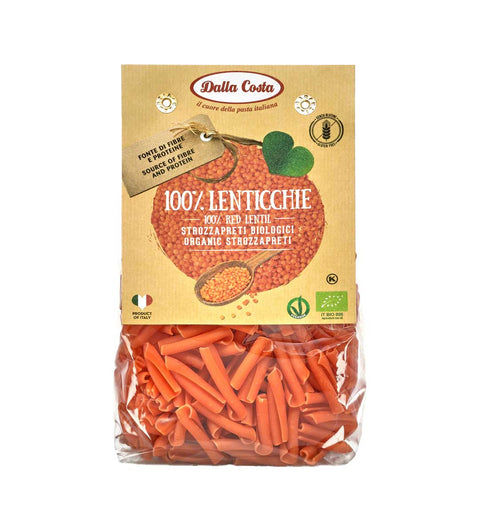 Roten Linsen Strozzapreti 250g Glutenfrei BIO
