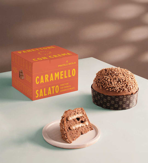 Sicilia Panettone mit Salzkaramell-Creme 750g