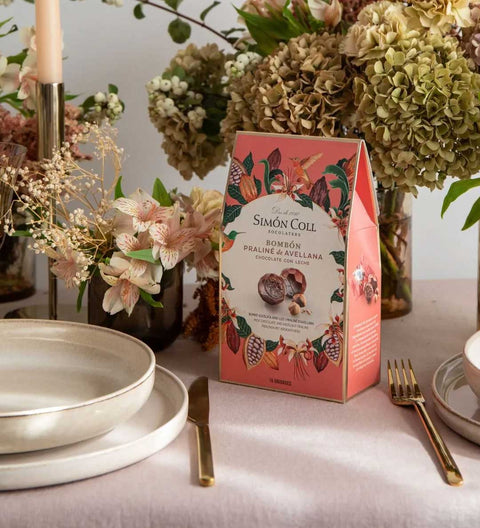 Simón Coll Schokoladen Pralinen Haselnuss 144g
