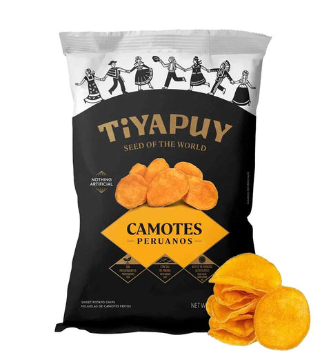 Tiyapuy Peruanische Süsskartoffelchips 160g