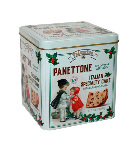 Valentino Panettone mit Schokoladenperlen Metallbox