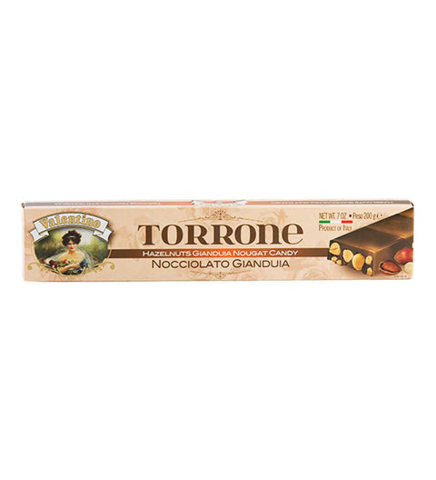 Valentino Torrone Nocciolato Gianduia - mit Haselnüssen und Giandujacreme 200g