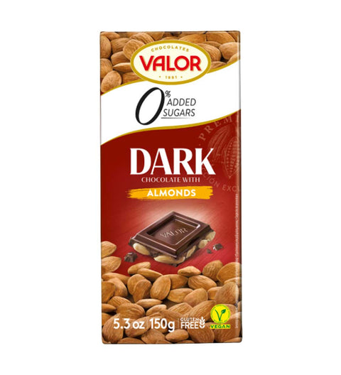 Valor Mandelschokolade (Ohne Zuckerzusatz) 150g